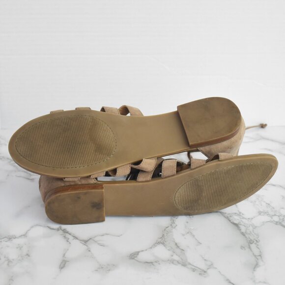 Steve Madden Monrowe Strappy Suede Tassels Gladiator Sandals Size 11 M - Picture 8 of 9